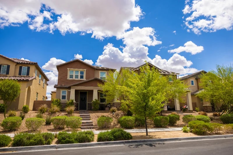 A sunny neighborhood in Summerlin